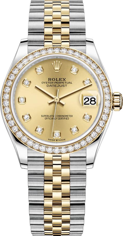 rolex datejust lady 31 diamond bezel|rolex 31mm datejust stainless steel.